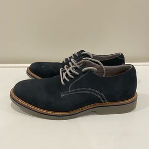 1901 Navy Blue Suede Dress Shoes - Size 8.5